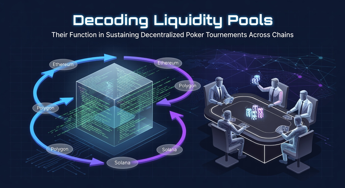 Visualisierung von Liquiditätspools in dezentralen Netzwerken mit Poker-Elementen