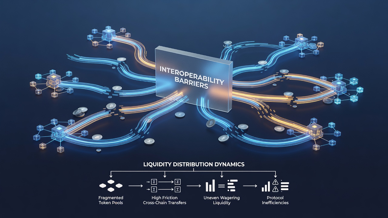 Visualisierung von fragmentierten Liquiditätspools über verschiedene Blockchain-Netzwerke