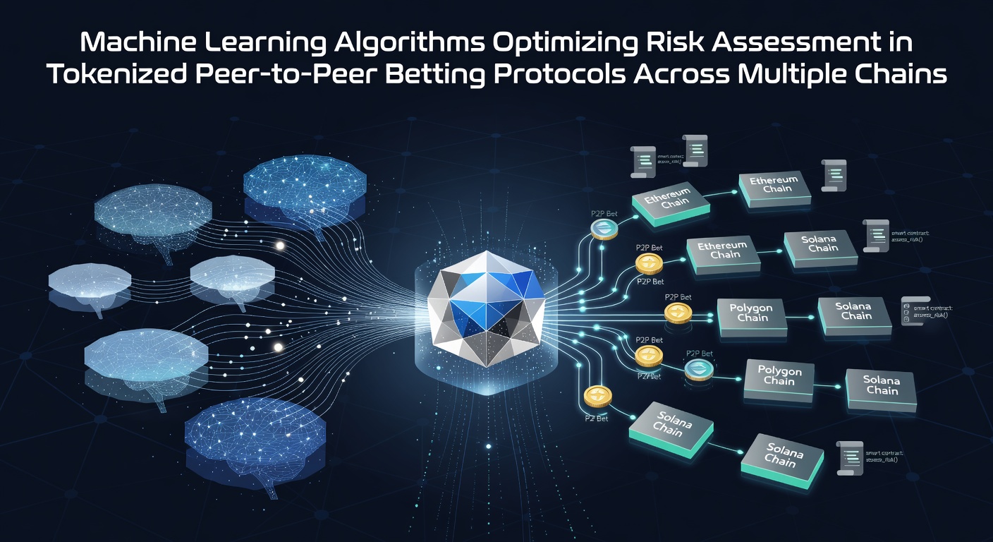 Darstellung von Machine-Learning-Algorithmen bei der Analyse von Risikodaten in dezentralen Blockchain-Wettnetzwerken