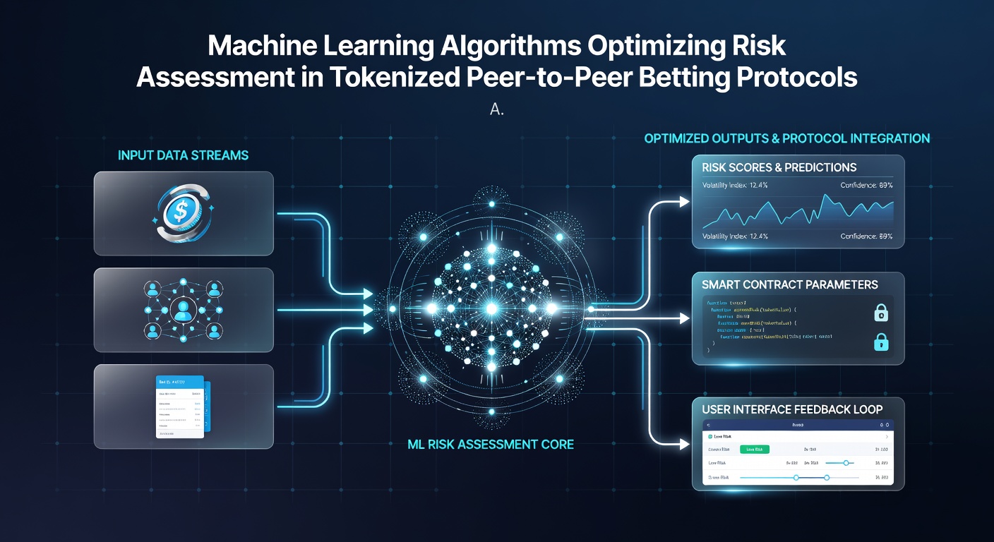 Visualisierung von Cross-Chain-Datenflüssen und ML-gestützter Risikobewertung in Peer-to-Peer-Wettprotokollen